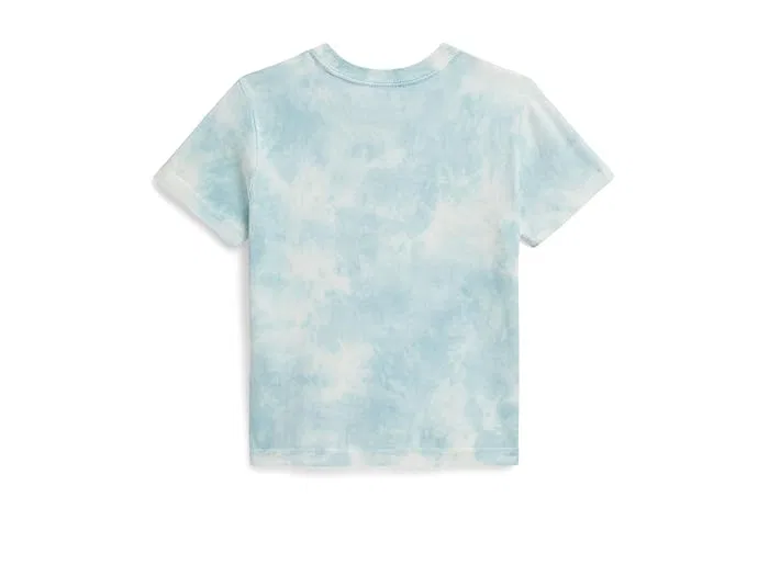 Футболка с логотипом тай-дай Polo Ralph Lauren Kids, Vessel Blue — фото 2