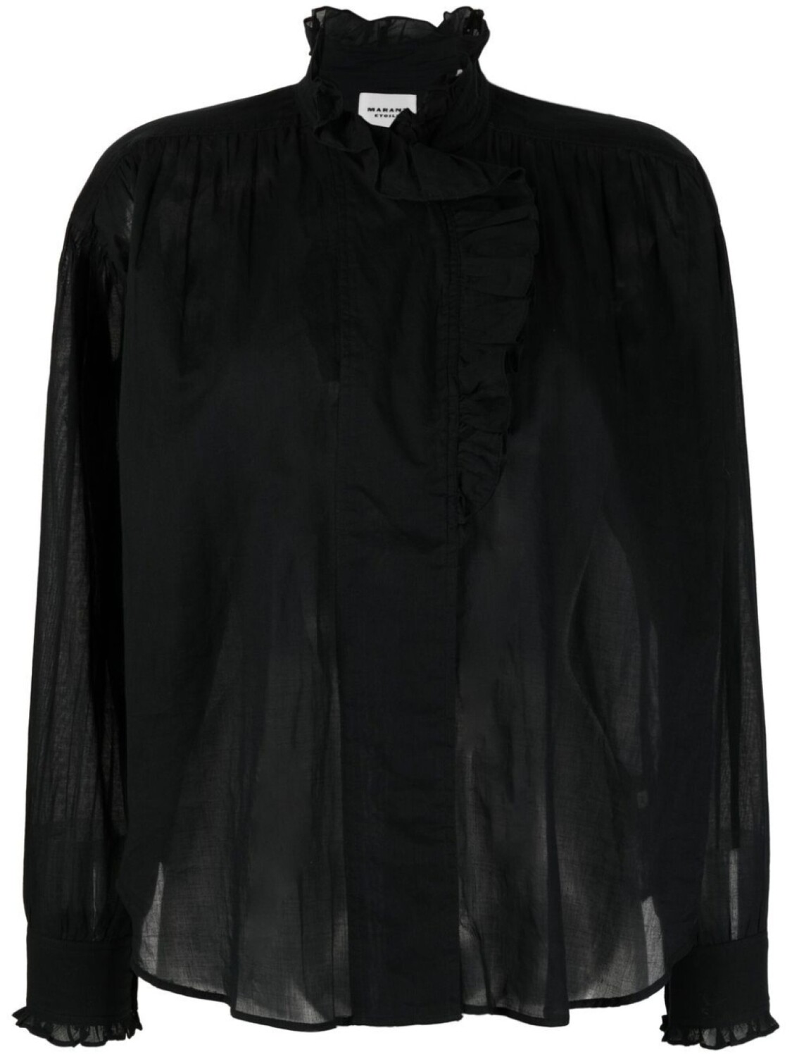 

Marant Étoile блузка с оборками, черный