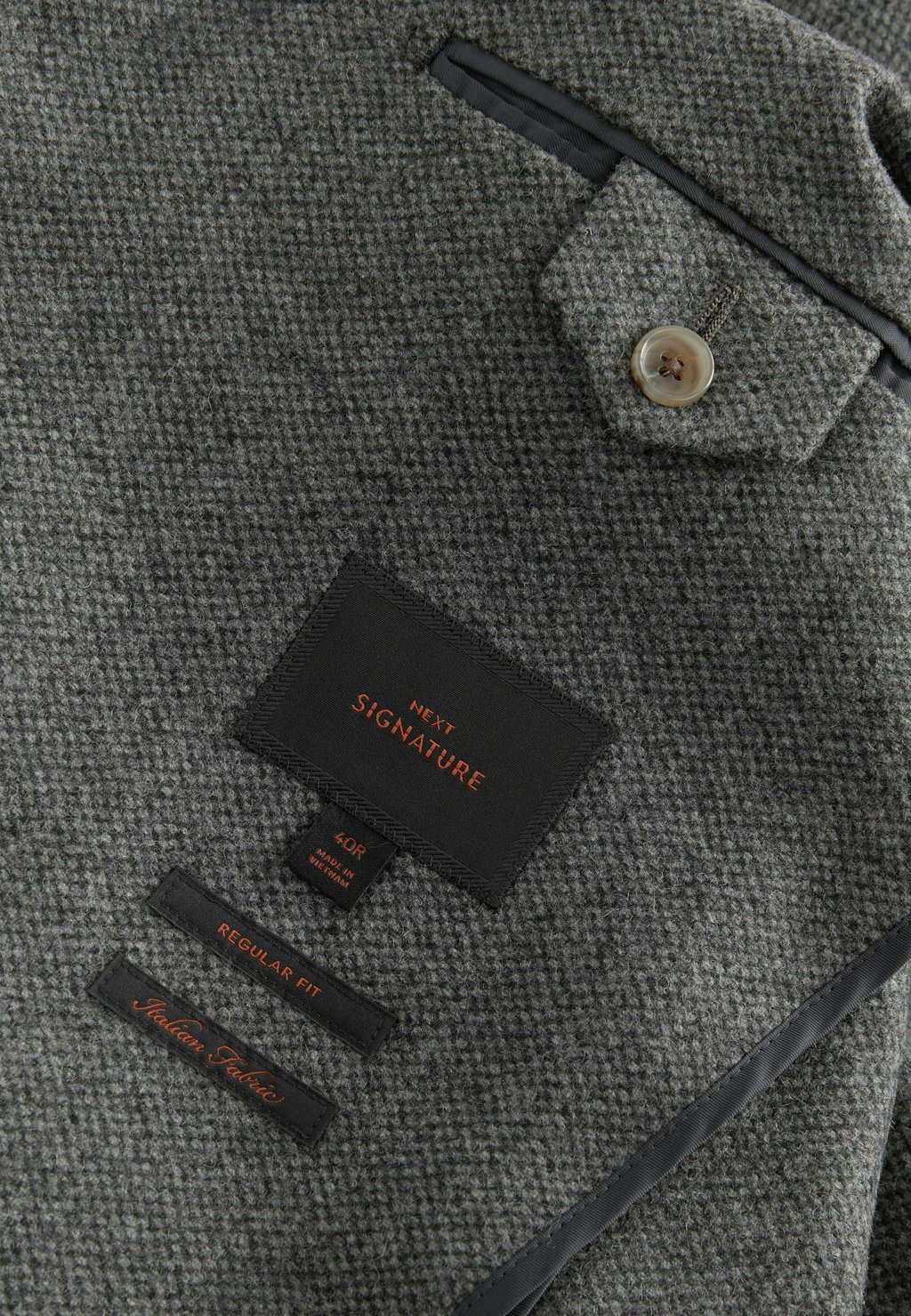

Пиджак-блейзер NOVA FIDES SIGNATURE TEXTURED REGULAR FIT Next, серый