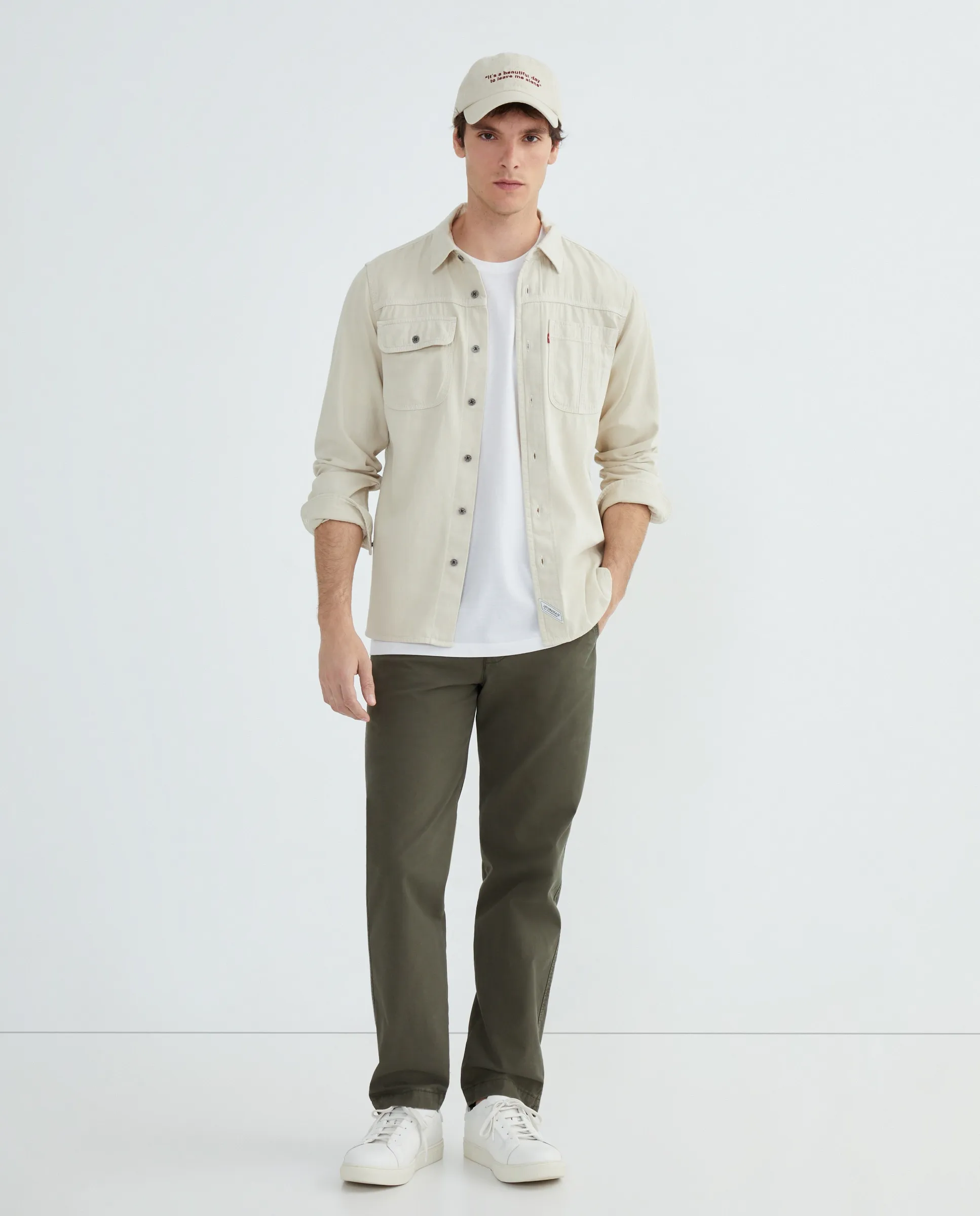 

Мужские брюки XX Easy Relax Taper с льняным прикосновением Levi'S, светло-зеленый