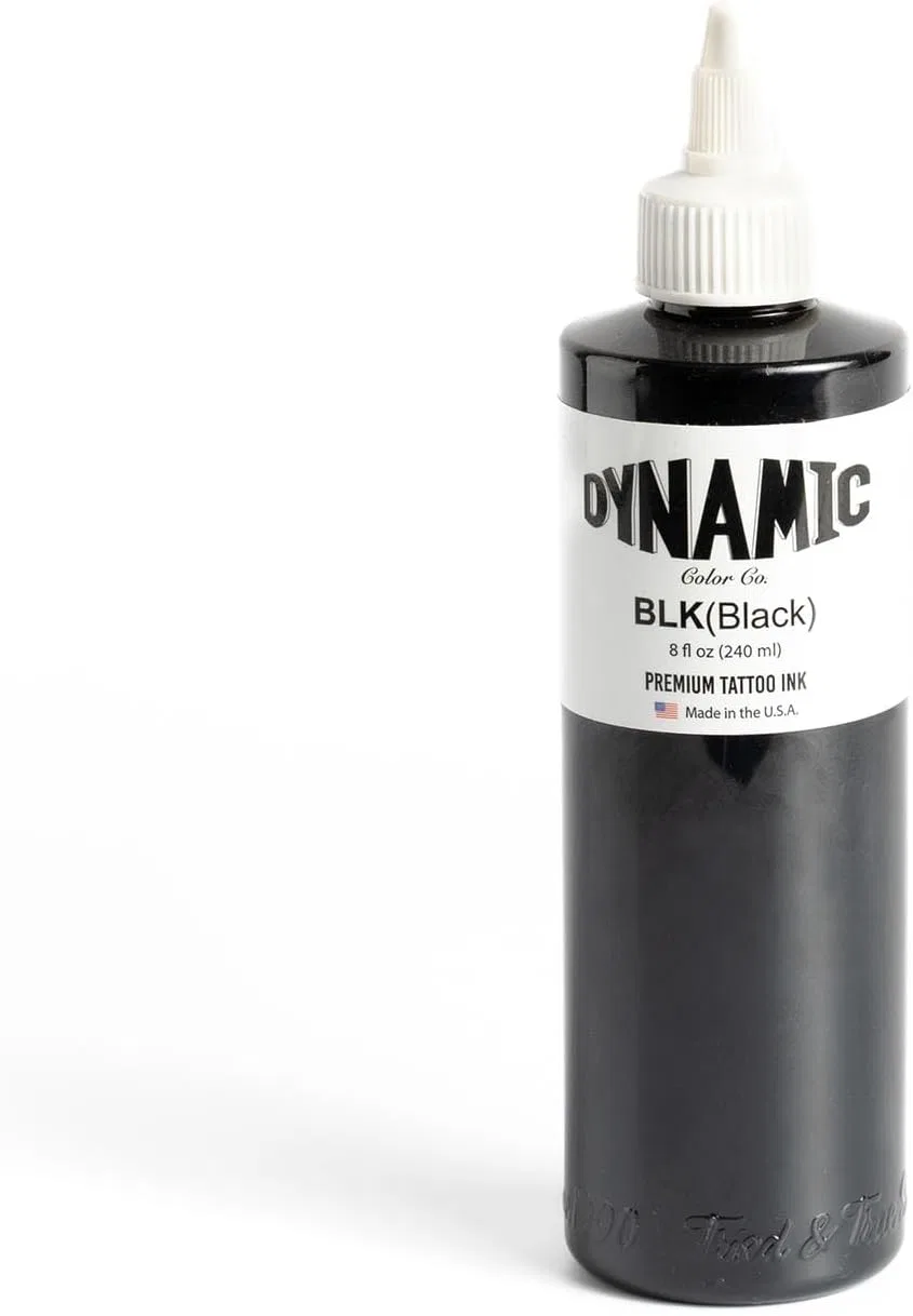 Черная краска для татуировок Dynamic Color 240 мл Dynamic