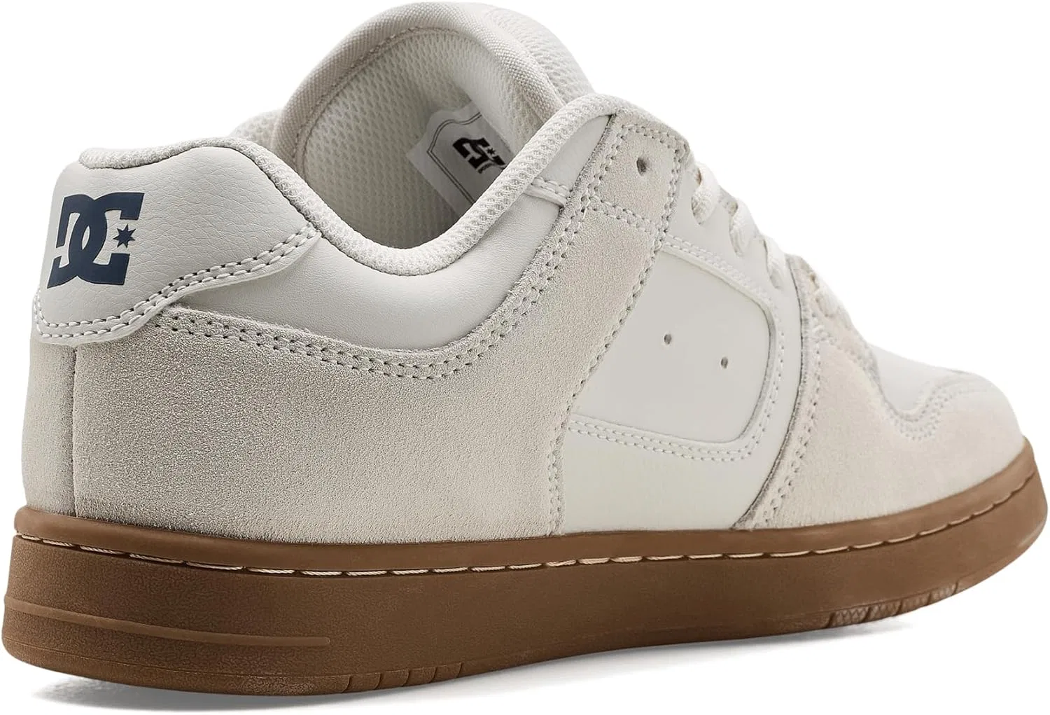 Кроссовки для скейтбординга DC Manteca, Leather nubuck suede or mesh upper, White/Navy/Gum — фото 3
