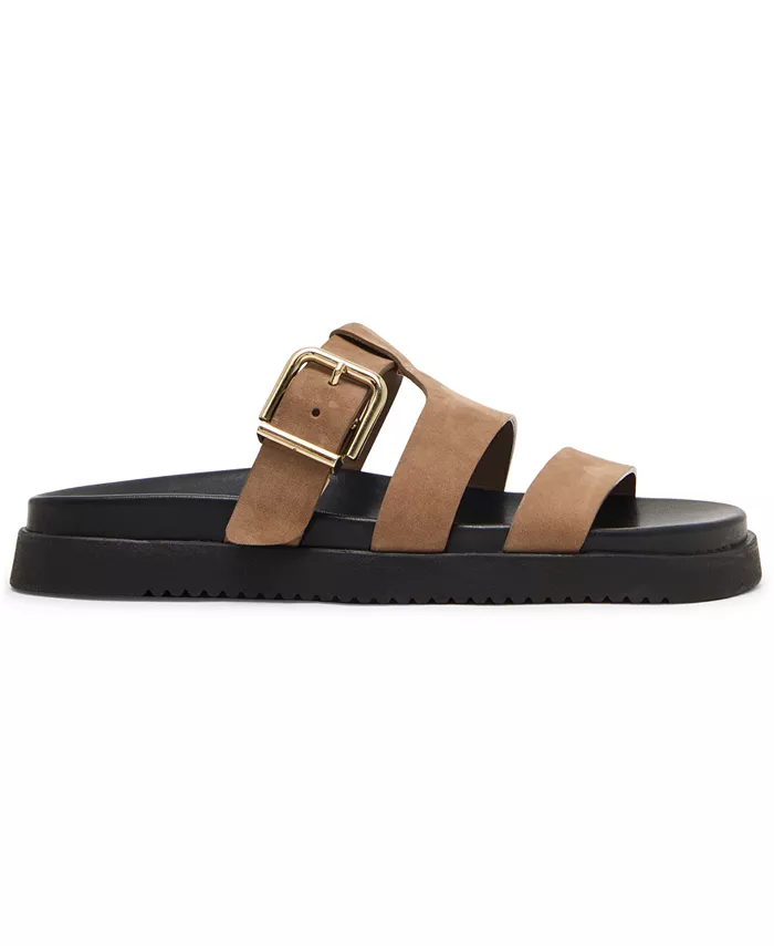 Женские сланцы Maze с анатомической стелькой Steve Madden, загар/бежевый — фото 2