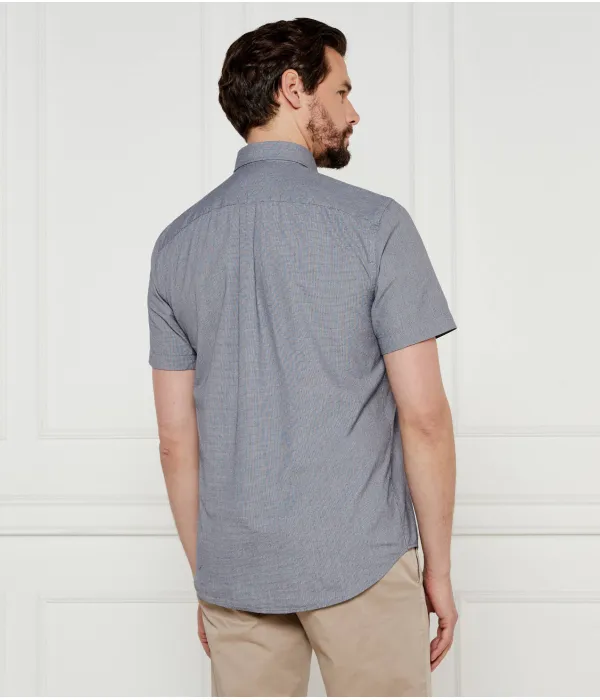 Рубашка из поплина Thflex в ломаную клетку Regular fit Tommy Hilfiger, черный — фото 3