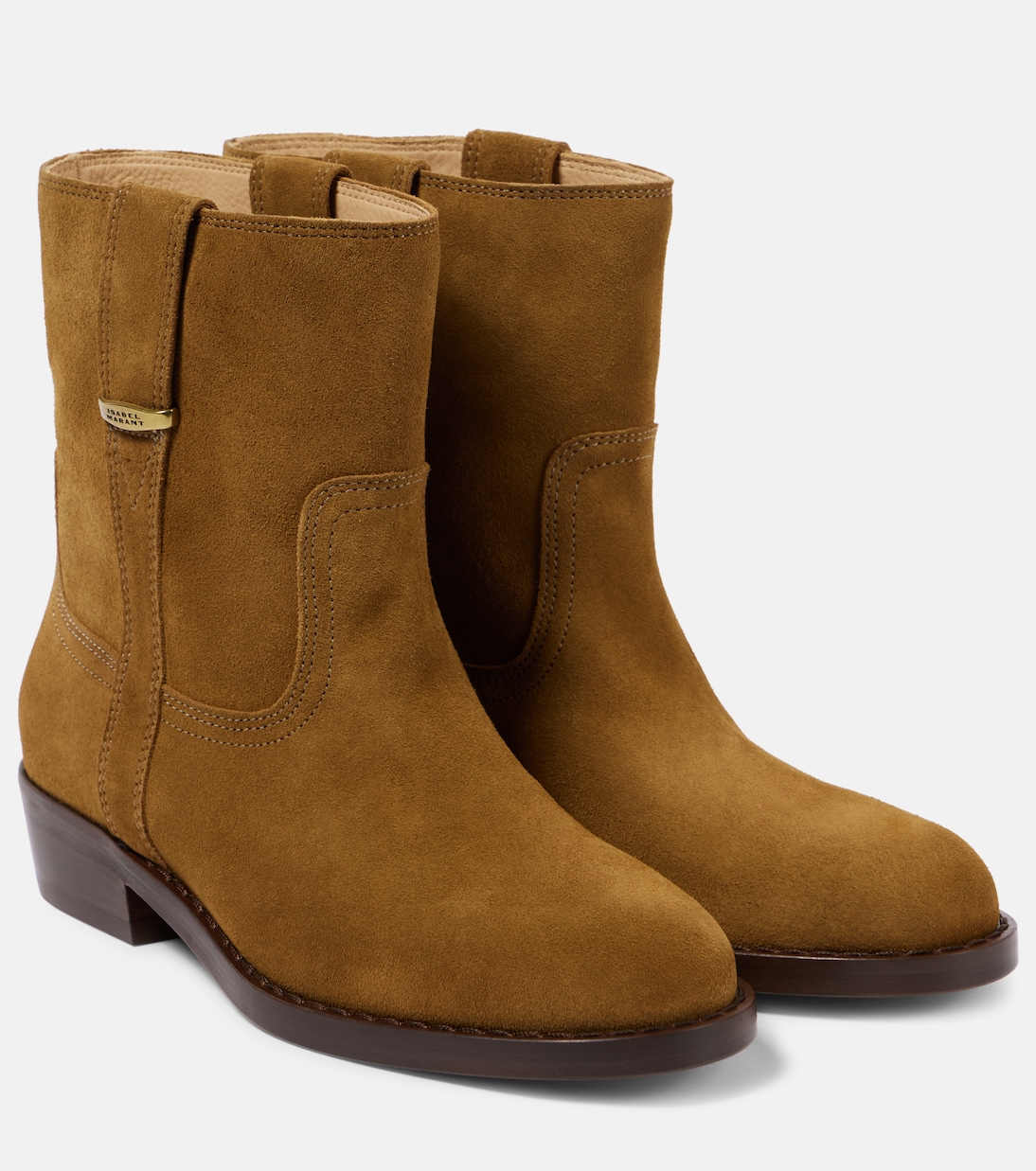 Замшевые ботильоны Lylie 35 Isabel Marant, Sepia
