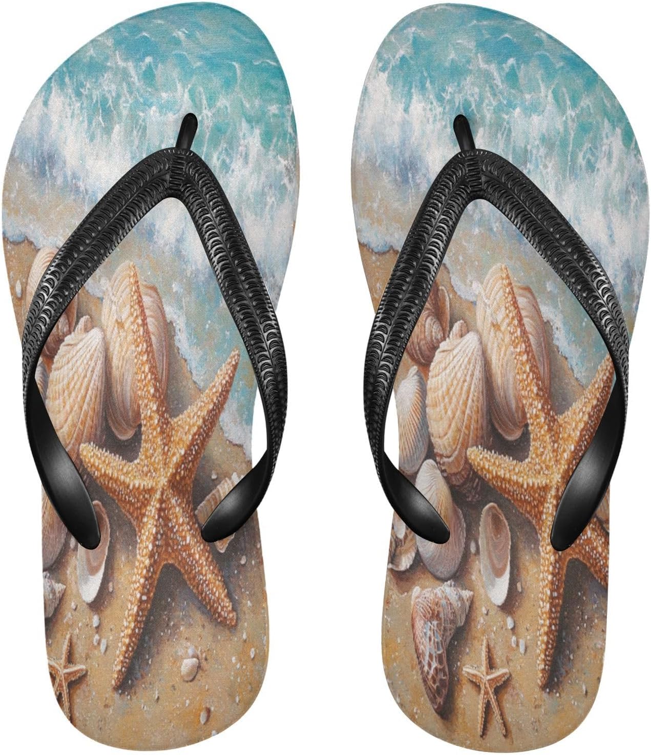 

Вьетнамки Starfish Beach песочного цвета, сандалии с пляжным душем, резиновые нескользящие летние шлепанцы для женщин и мужчин, для прогулок Sinestour, бежевый