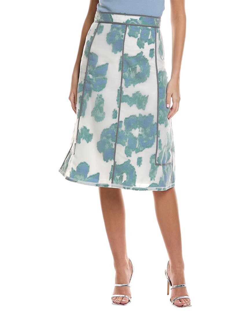 

3.1 Юбка-миди Phillip Lim Fil Coupe Abstract Daisy из смесового шелка 3.1 Phillip Lim, белый