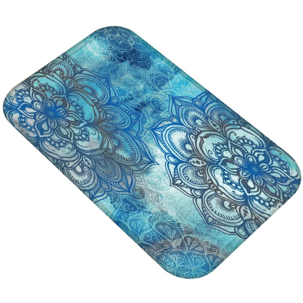 

40x60 см фланелевый нескользящий водопоглощающий ковер с цветком арбуза-6 # Stuttg, мультиколор