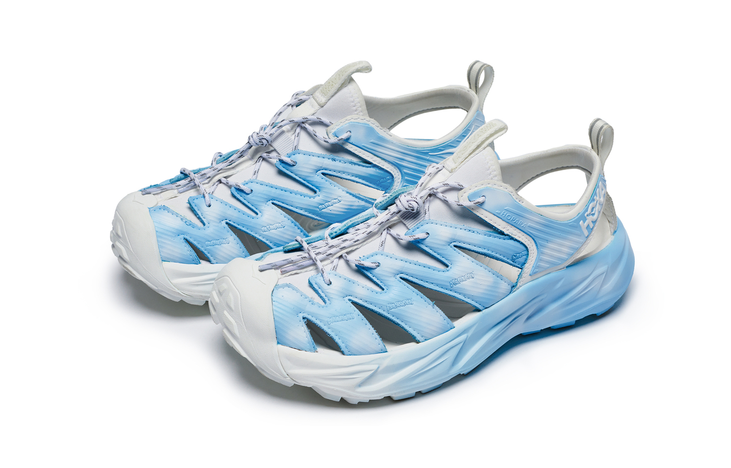HOKA ONE ONE Хопари серия речные треккинговые туфли унисекс бело-голубые, цвет Blue White — фото 4