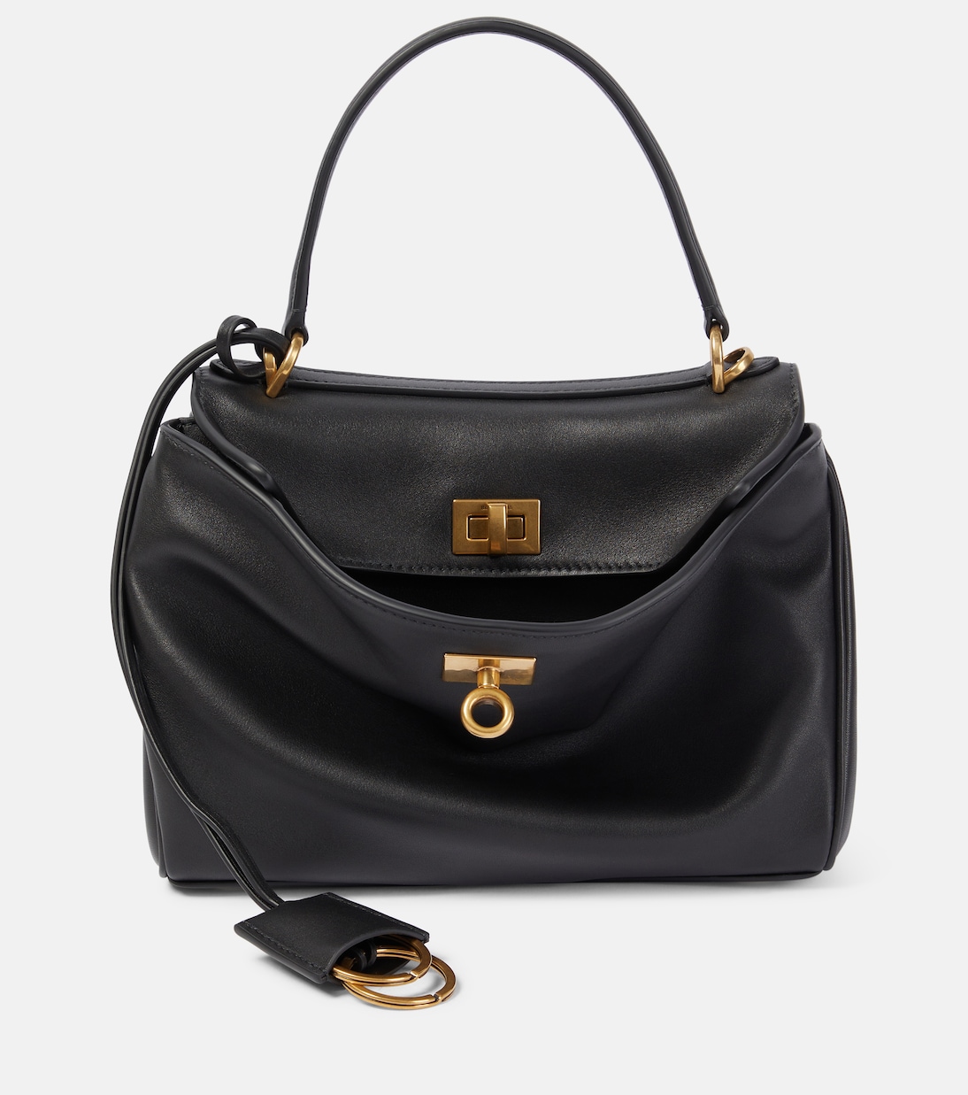 

Кожаная мини-сумка Rodeo Balenciaga, черный