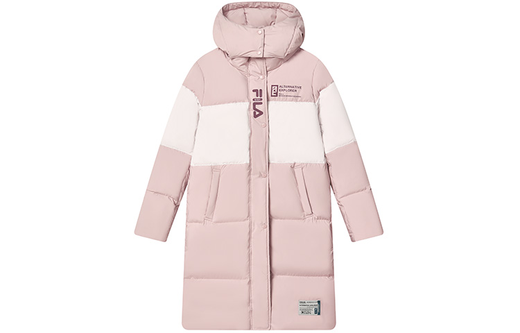 

Куртка пуховая женская светло-фиолетовая красная FILA, Красный, Куртка пуховая женская светло-фиолетовая красная FILA