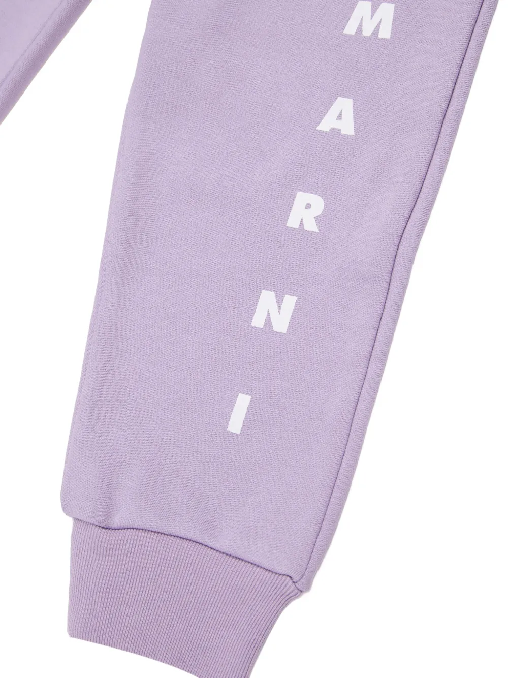 Спортивные брюки с вышитым логотипом Marni Kids, фиолетовый — фото 4