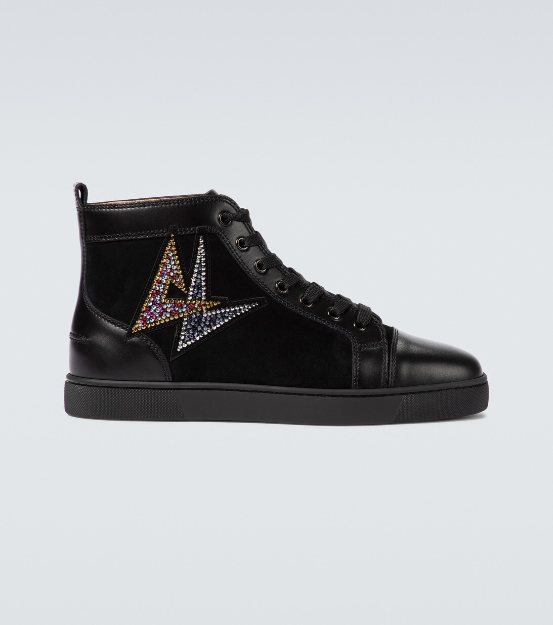 

Высокие кеды Lou Oui Flat Christian Louboutin, черный