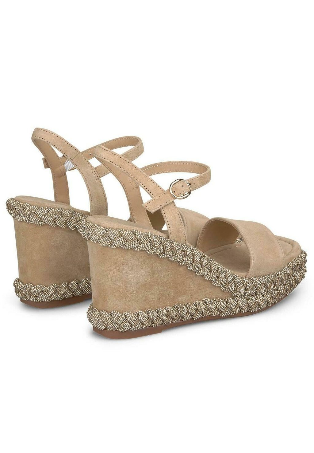 Босоножки на танкетке TACÓN - Platform sandals Alma en Pena, песочный — фото 3