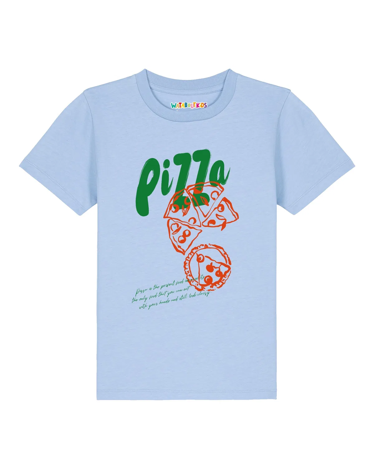 Футболка 'Pizza' Watabout.Kids, Light Blue
