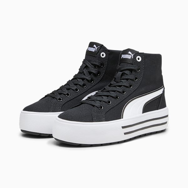 Женские кроссовки средней высоты Kaia 2.0 Puma, черный — фото 4