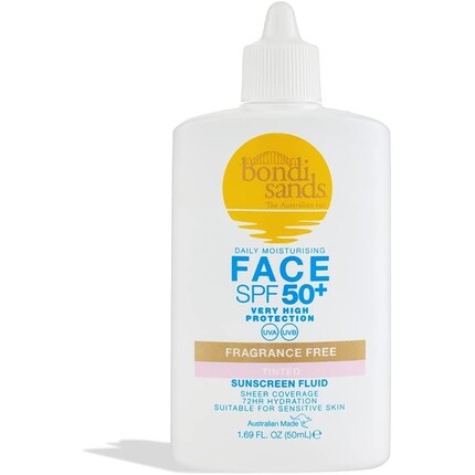 

Bondi Sands Тонирующий флюид для лица SPF 50+ без запаха, 50 мл