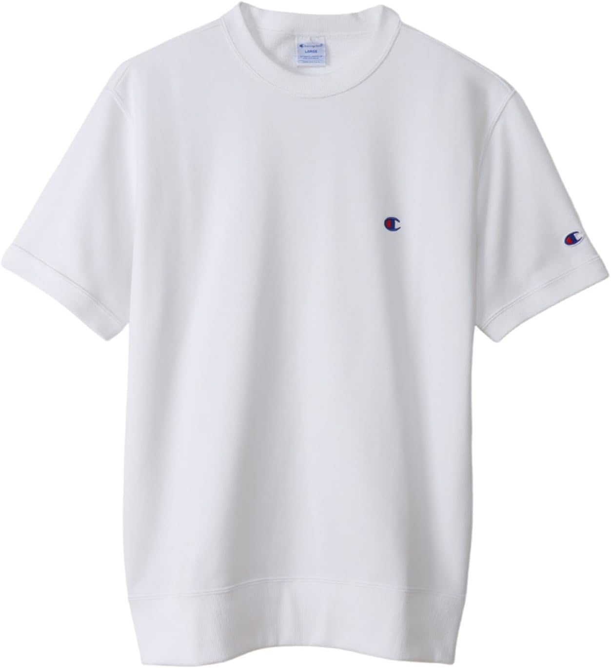 

Мужская толстовка Champion C3-Z020 с длинным рукавом, больших размеров, с вышитым логотипом One Point, коротким рукавом и круглым вырезом, белый