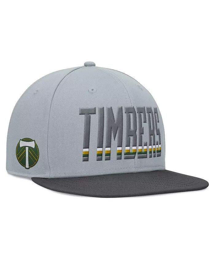 

Мужская серая кепка Portland Timbers Smoke Snapback Fanatics