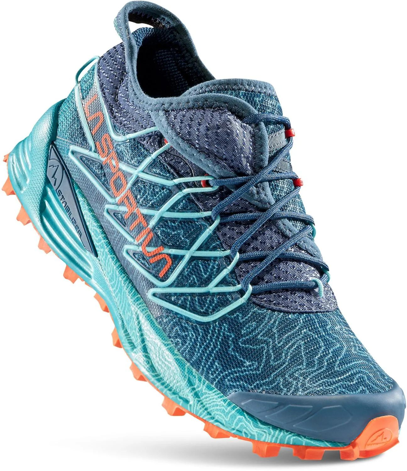 Женские кроссовки для трейлраннинга Mutant La Sportiva, Storm Blue/Cherry Tomato — фото 4