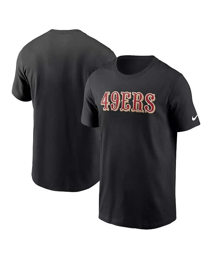 

Мужская черная футболка San Francisco 49ers Primetime Wordmark Essential Nike