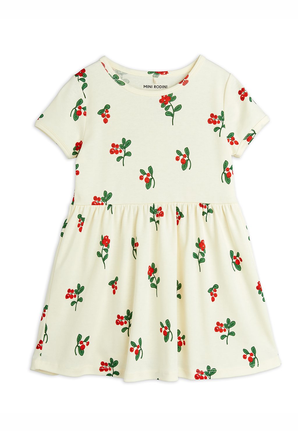 

Платье из джерси Mini Rodini, слоновая кость