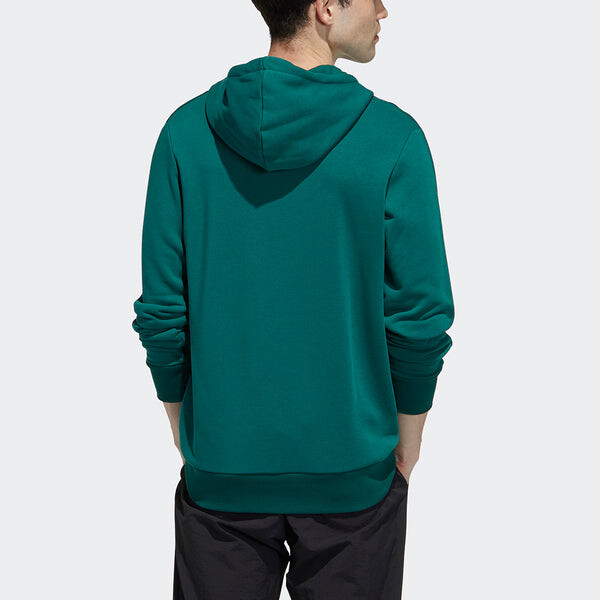 Толстовка neo casual sports hooded pullover green Adidas, зеленый — фото 3