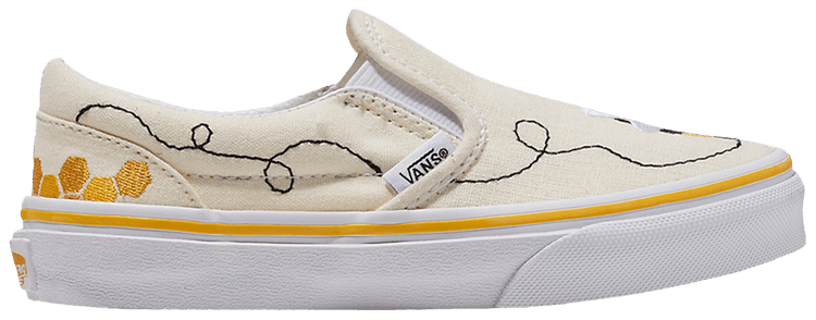 

Кроссовки Vans Classic Slip-On Kids 'Bee', кремовый