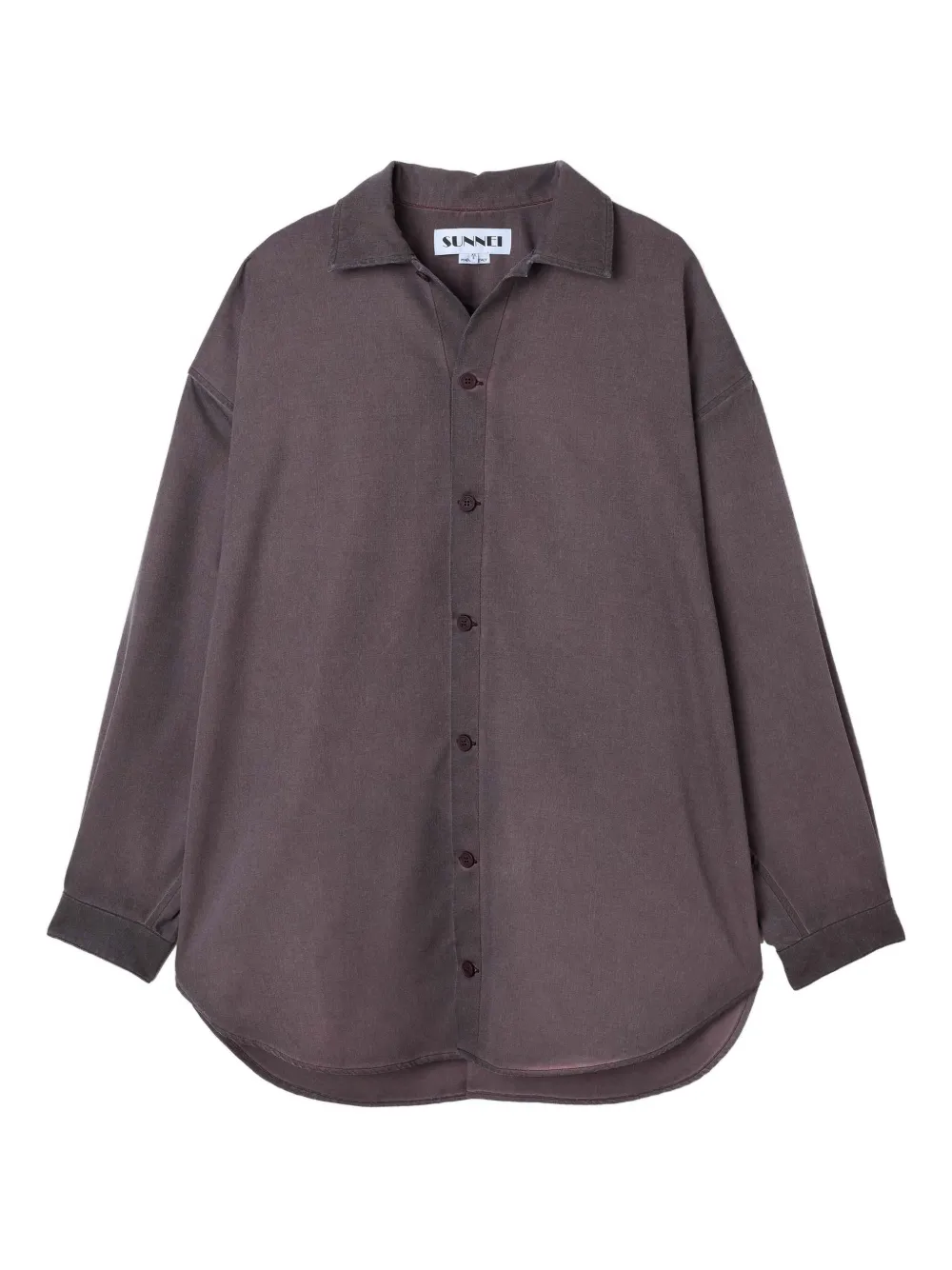 

Рубашка из мега шерсти Sunnei, коричневый