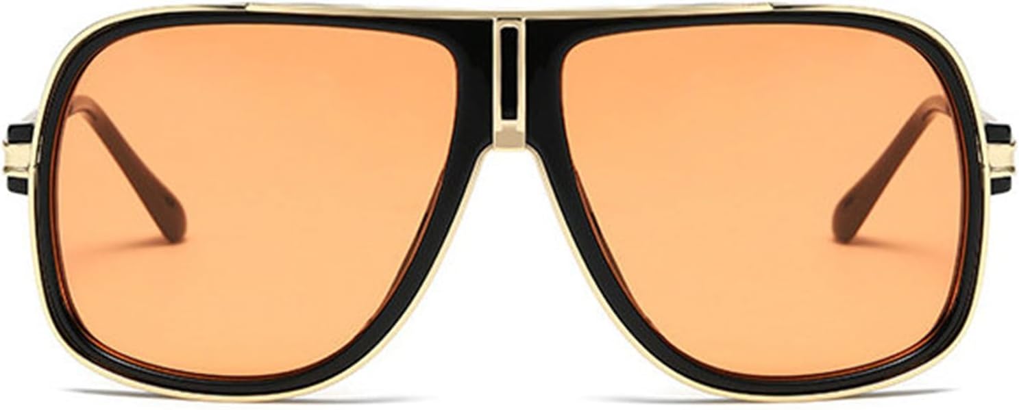 

Солнцезащитные очки Helena Retro Pilot Flat Top для женщин и мужчин, классические, увеличенного размера, в стиле 70-х и 90-х, квадратная форма, солнцезащитные очки UV400 для женщин и мужчин, C3