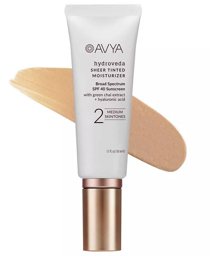 

Hydroveda Sheer Тональный увлажняющий крем с SPF 40 - средний Avya