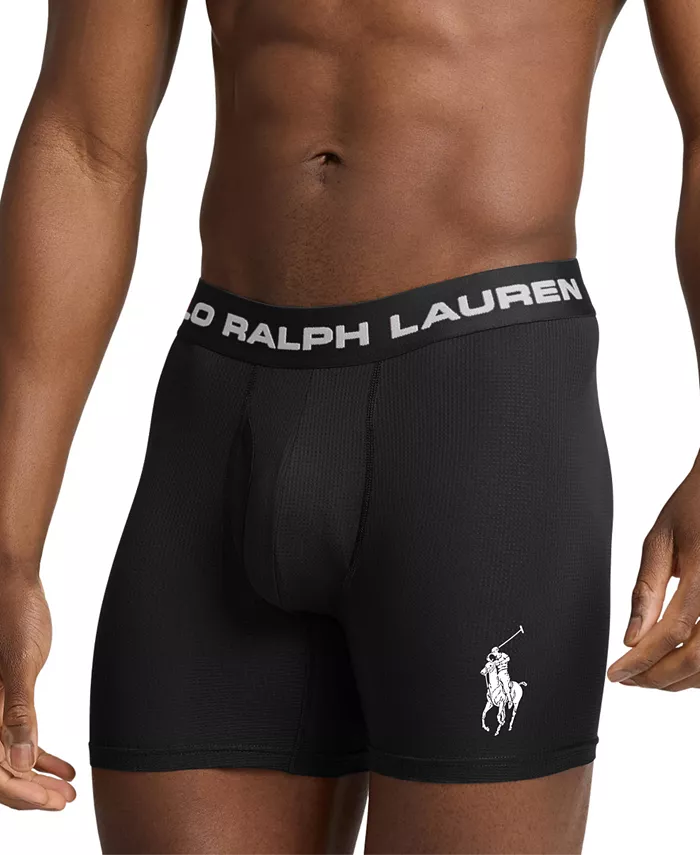 

Мужские боксеры Perfect Pouch Boxer Briefs Polo Ralph Lauren, серый