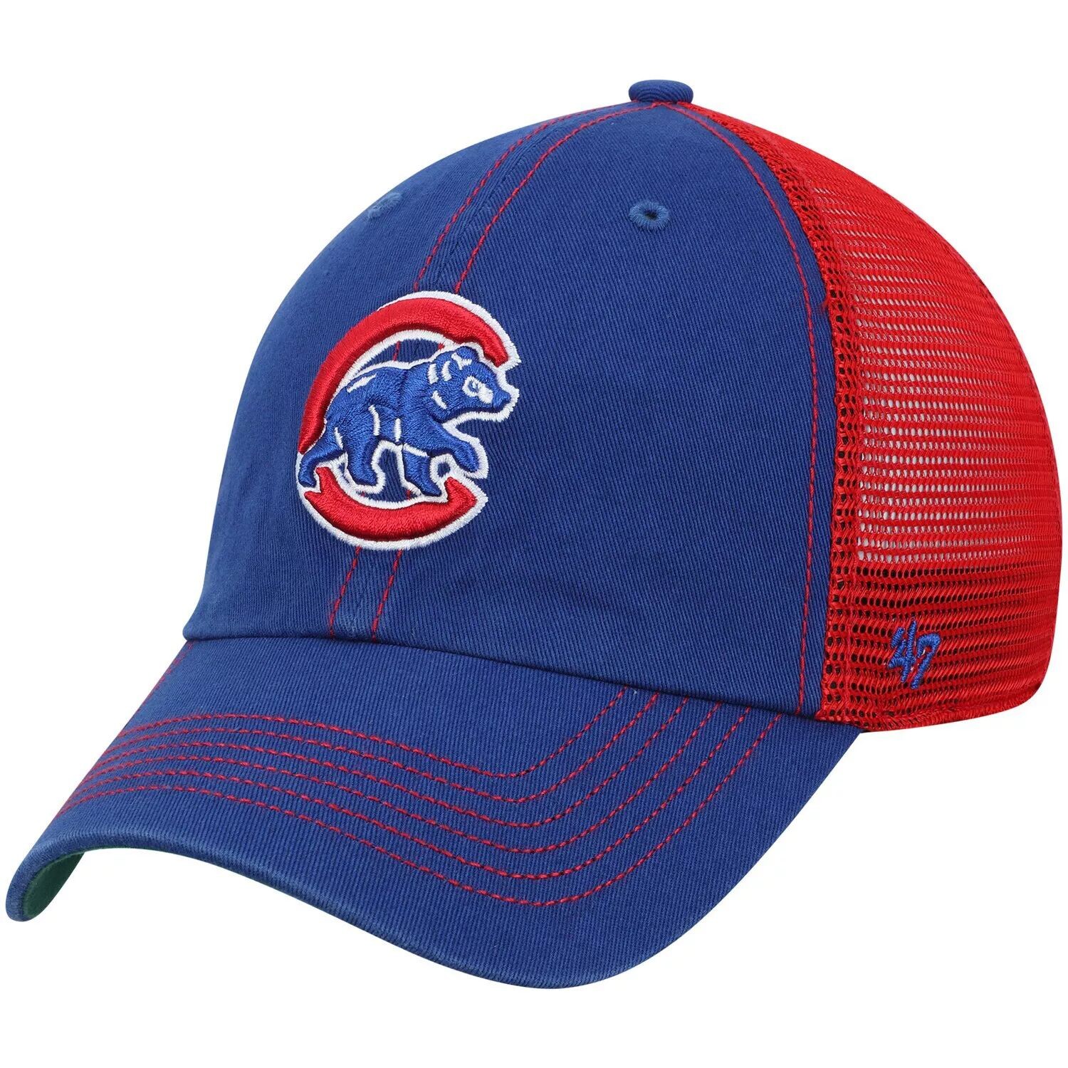 

Мужская кепка-траулер Clean Up Trucker '47 Royal/Red Chicago Cubs