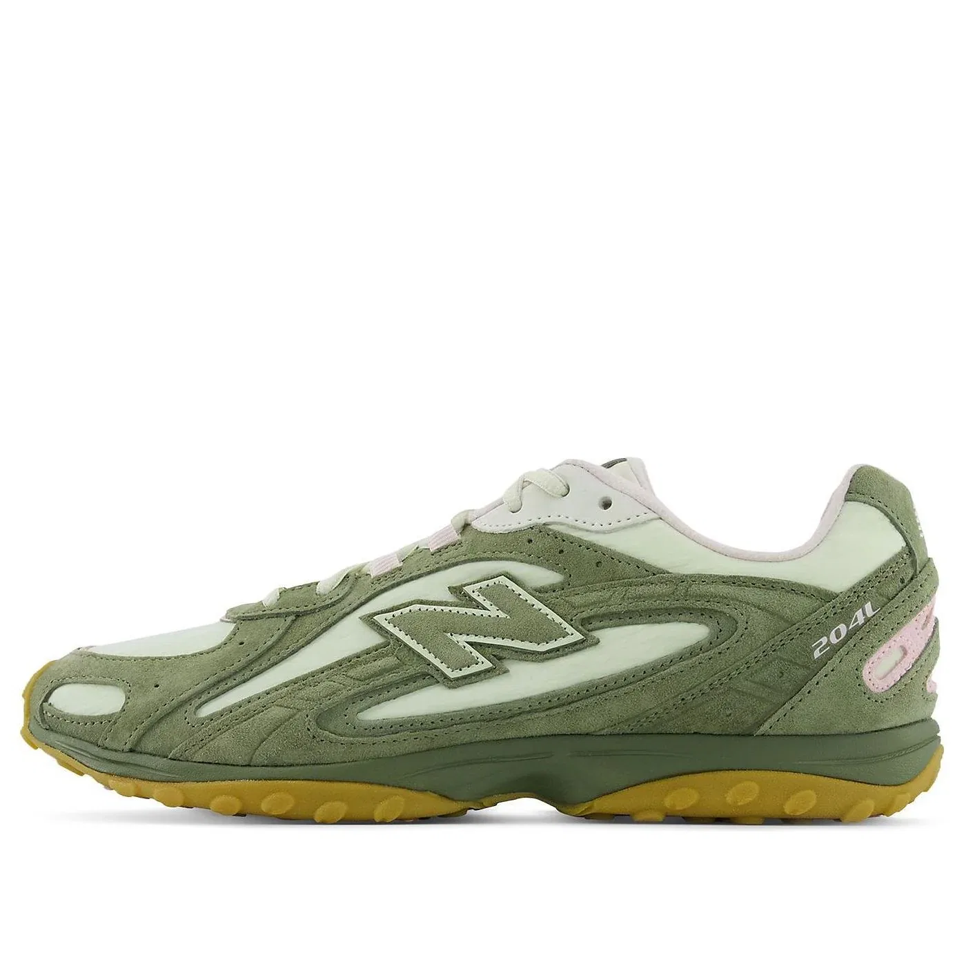 Кроссовки New Balance 204L 'Dark Olive Washed Burgundy' U204L203, оливково-зеленый
