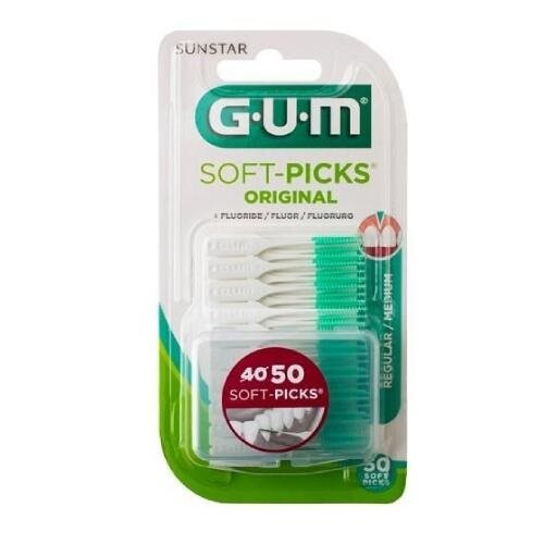 

Межзубные очистители, средние, 50 штук Sunstar, Gum Soft-Picks Original