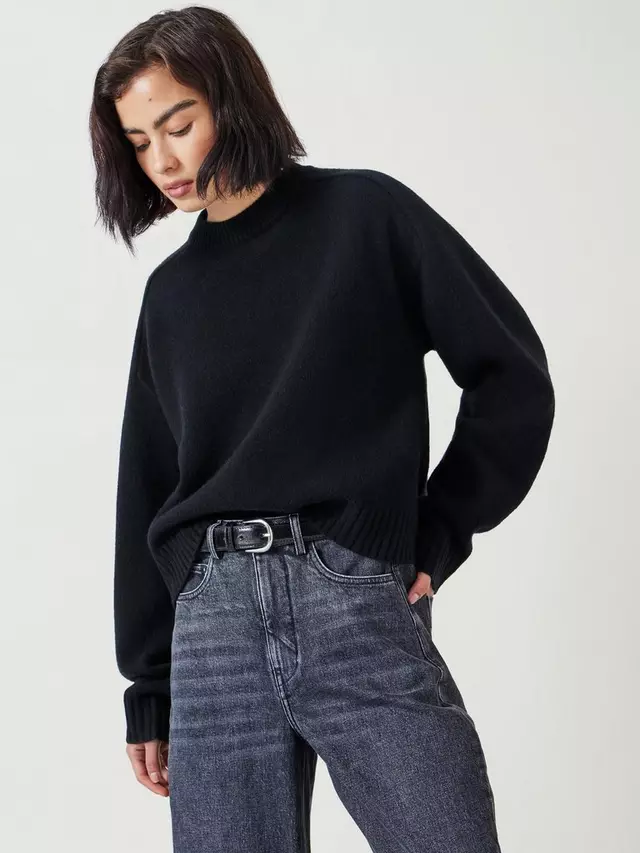 

Джемпер HUSH Nina Merino Wool Crop, черный