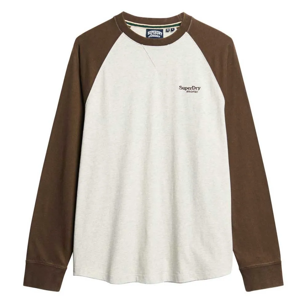 

Лонгслив Superdry Essential Logo Baseball, белый