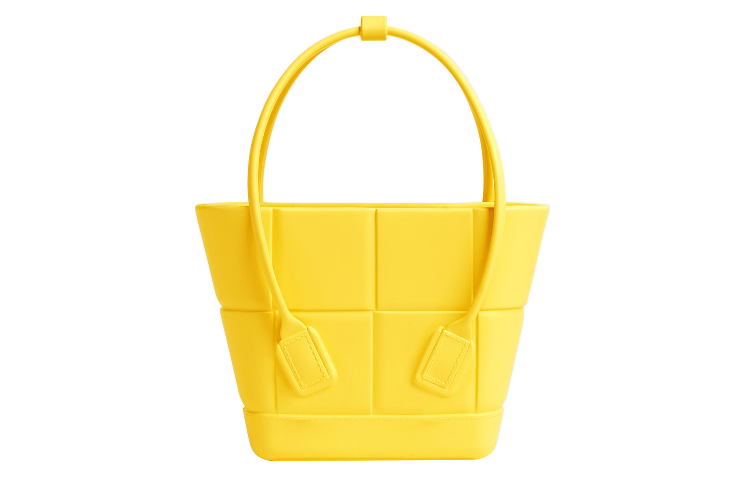 

ARCO Резиновая Сумка-шоппер, Мини Сумка Женская Желтая Bottega Veneta