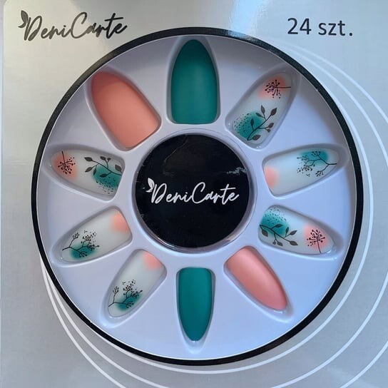 

Типсы для искусственных ногтей с клеем, 24 шт. Deni Carte