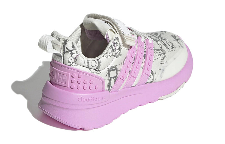 Кроссовки adidas LEGO X Racer TR Little Kid 'Off White Bliss Lilac' — фото 4