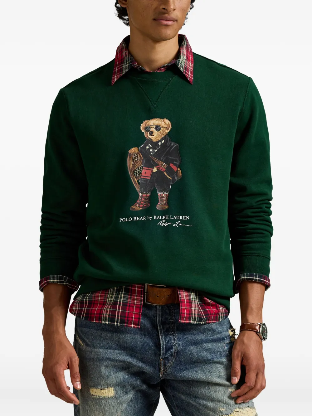Толстовка Polo Bear POLO RALPH LAUREN, зеленый — фото 3