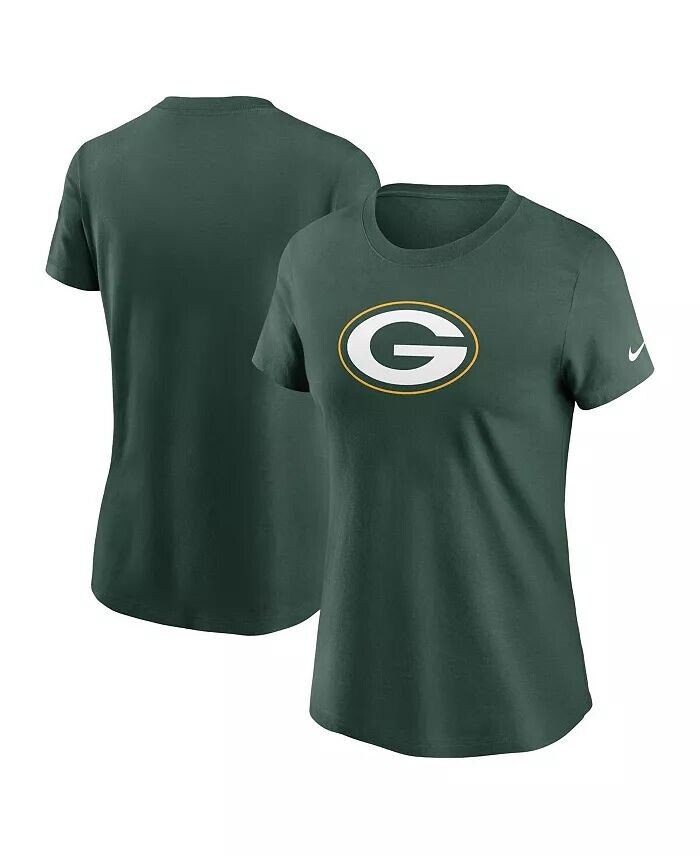 

Женская зеленая футболка с логотипом Green Bay Packers Primary Nike, зеленый