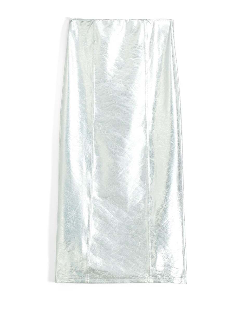 

Кожаная юбка Bershka, Silver