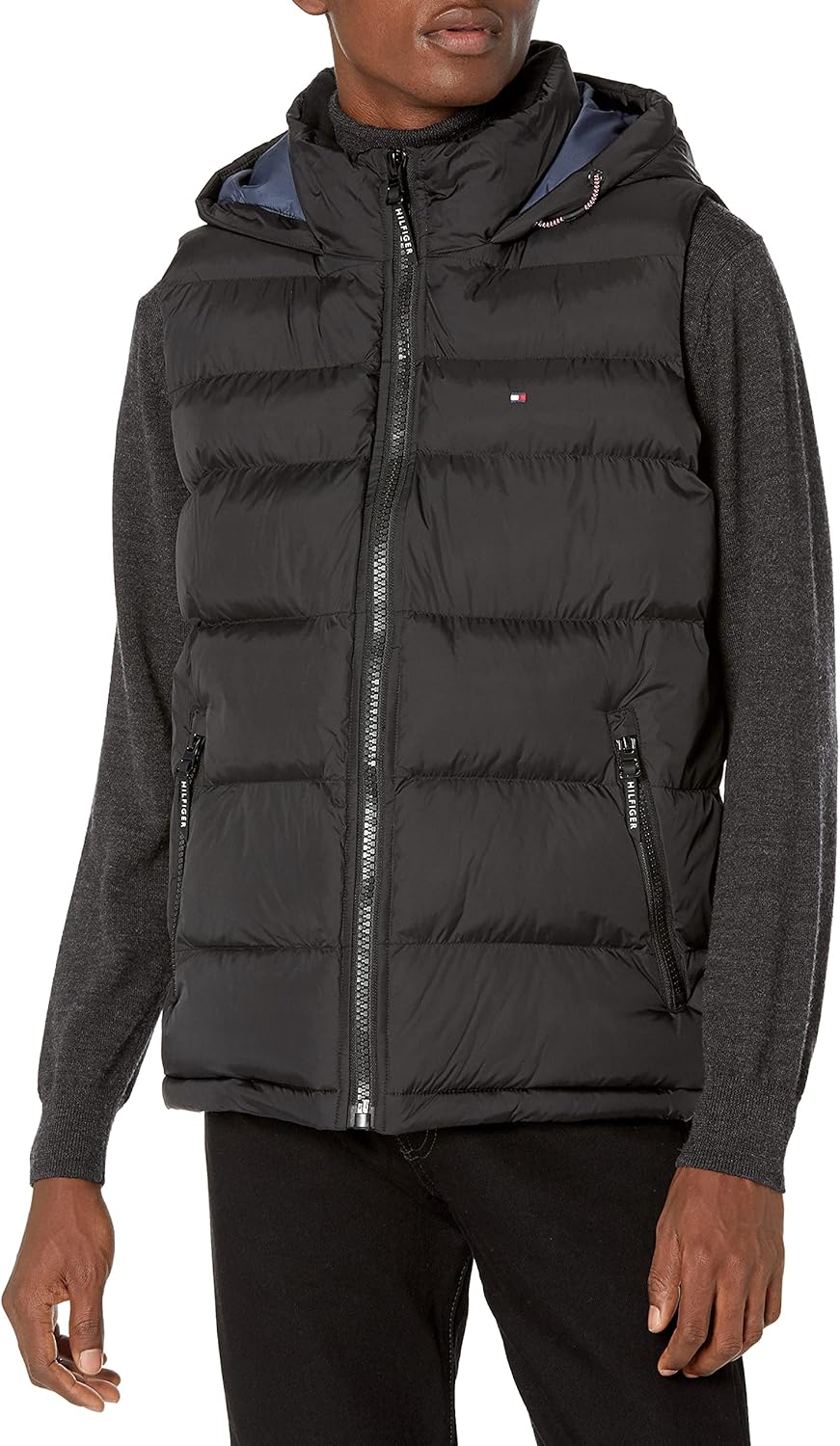

Мужской стеганый жилет Tommy Hilfiger, Black Hoody