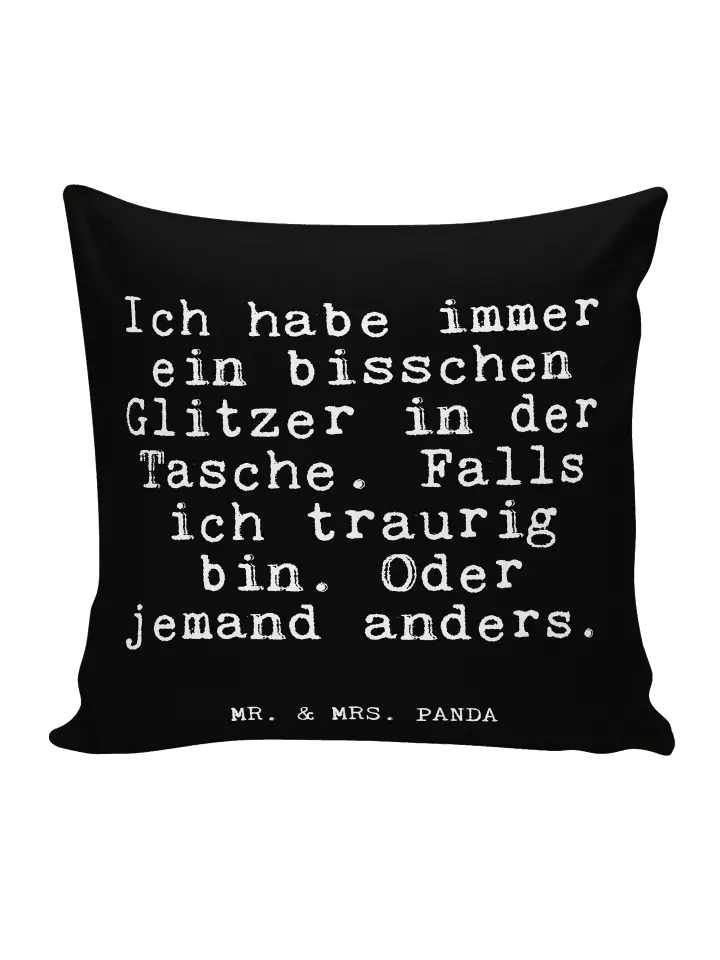 

Подушка Mr & Mrs Panda 40x40 Ich habe immer ein, черный