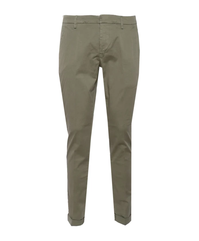 

Узкие хлопковые брюки-чинос Gaubert Dondup, зеленый