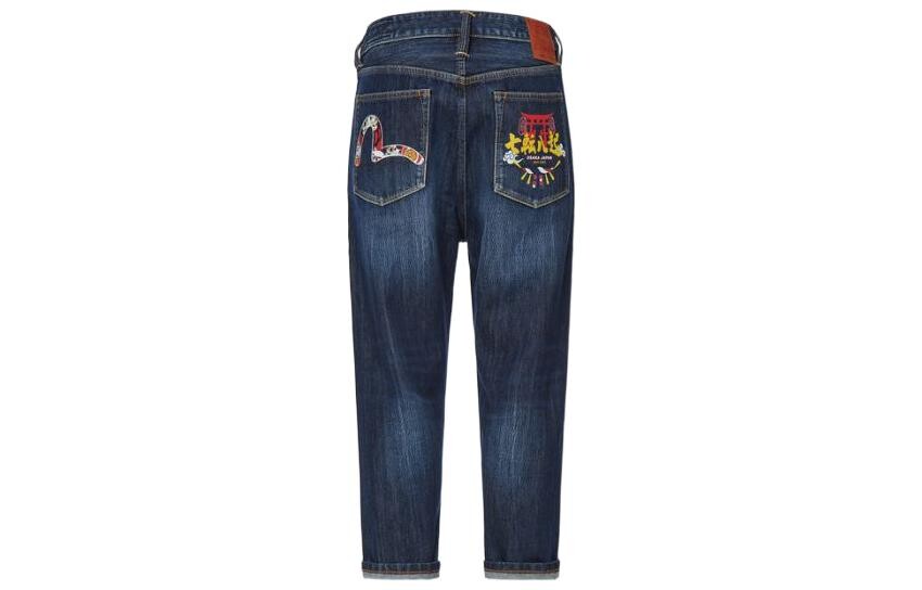 

Джинсы мужские деним синие Evisu, синий