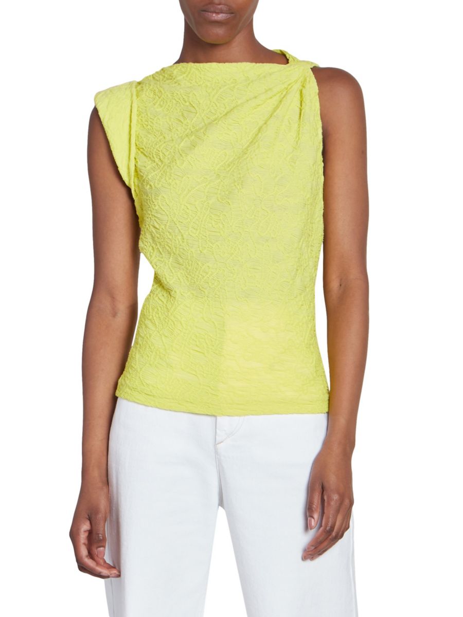 

Топ Fabiena с одним рукавом Isabel Marant, желтый