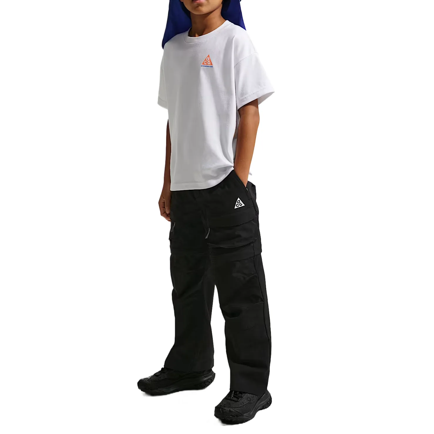 Футболка для детей Crew Neck Moderate Nike, белый