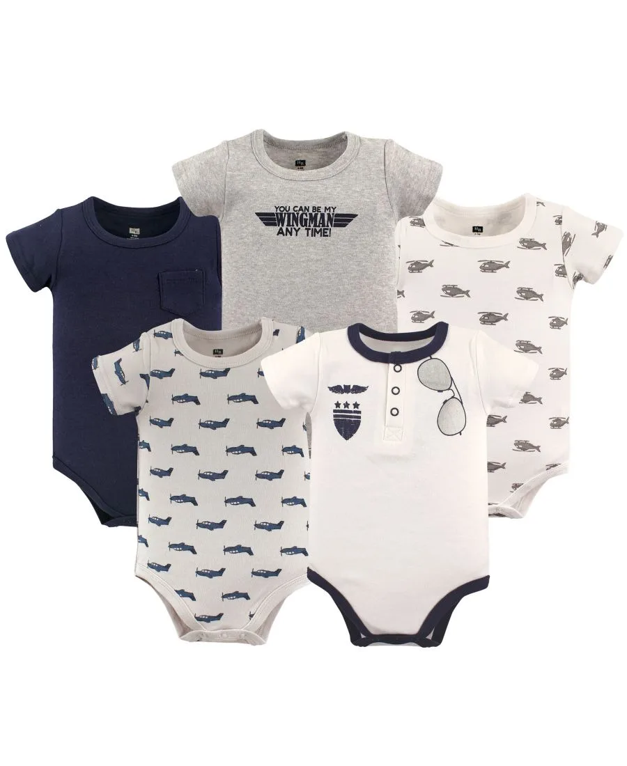 Набор из 5 удобных хлопковых боди Hudson Baby, Wingman